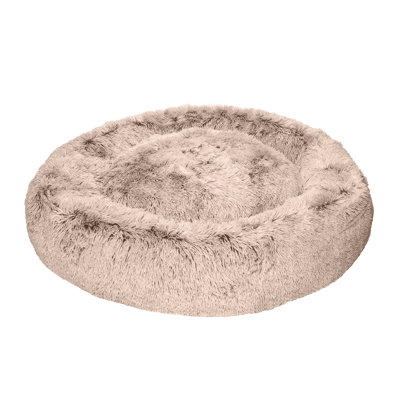 Calming Cuddler Long Fur Donut Bed