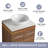 35.47 " W Freestanding Standard Free Standing 1 Single Vanity Bathroom Vanity With Top