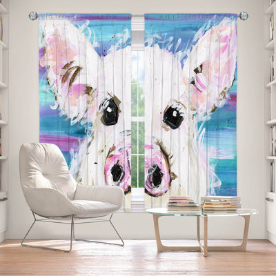 Paire de rideaux obscurcissant en polyester Dorielle