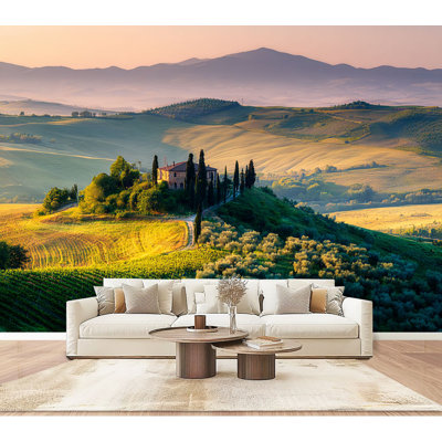 Papier peint adhésif autocollant amovible Val d Orcia Tuscany Italie