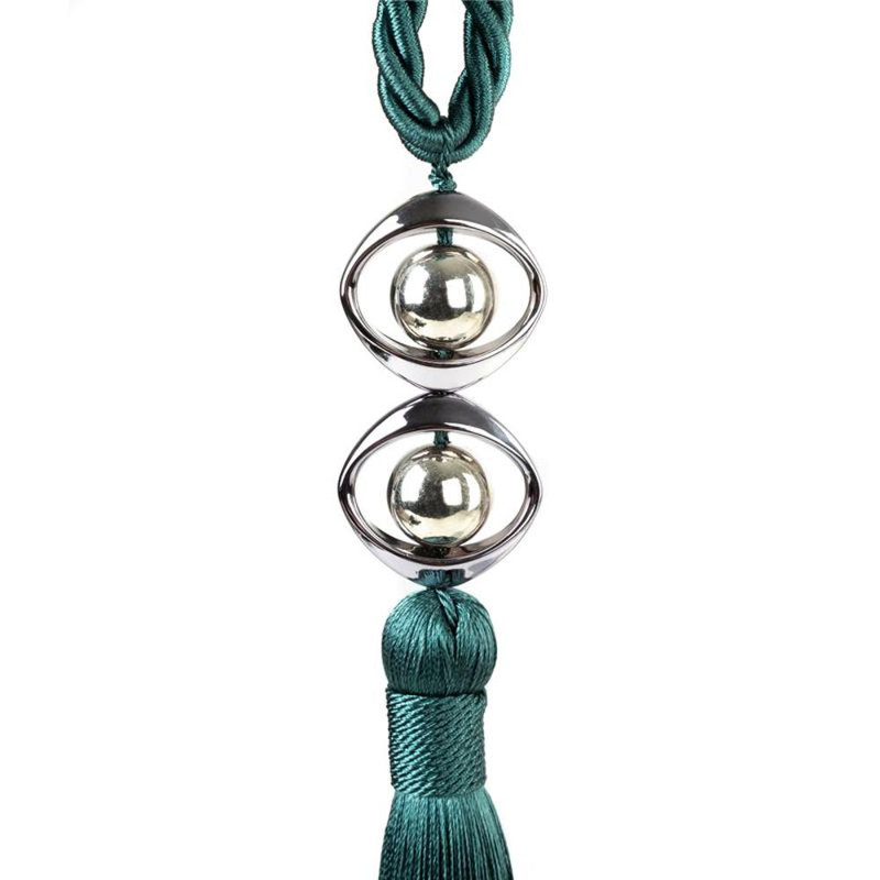 Zionsville Fabric 32cm Curtain Tieback, Green