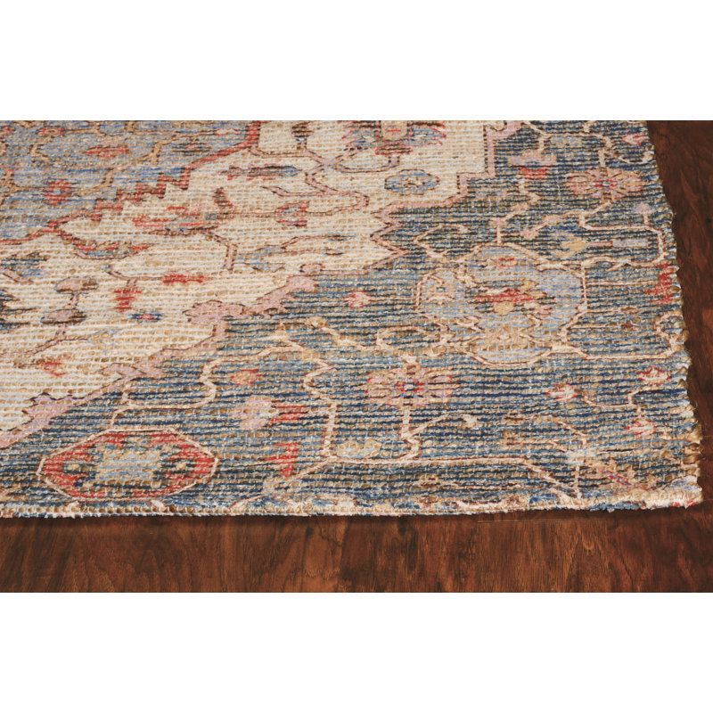 Gloucester Oriental Area Rug, Rectangle 3'3" x 5'3", Blue/Red