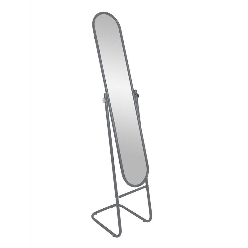 Harbour Housewares Round Full-Length Mirror, Grey
