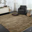 Brown Hand-Knotted Wool Framed Triangles Geometric Modern Contemporary Carpet Rug-1297657640