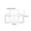 Chaise d'appoint simple et moderne