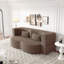 Modern Convertible Floor Sofa With Free Pillows, Foam-Filled Sleeper Sofa Bed For Living Room, Guest Bed, And Playroom, No Assembly Required-356393012