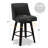 26" Height 360° Swivel Counter Bar Stools Faux Leather Upholstered Kitchen Island Stools, Wrinkle-Resistant & Wipe-Clean (4-Stool Set)-562067654-562067658