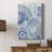 Blue Nautilus Patterns I -Gallery Wrapped Cavas-108828218