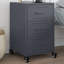 Aneyah 36cm W Steel Bedside Table-447055222