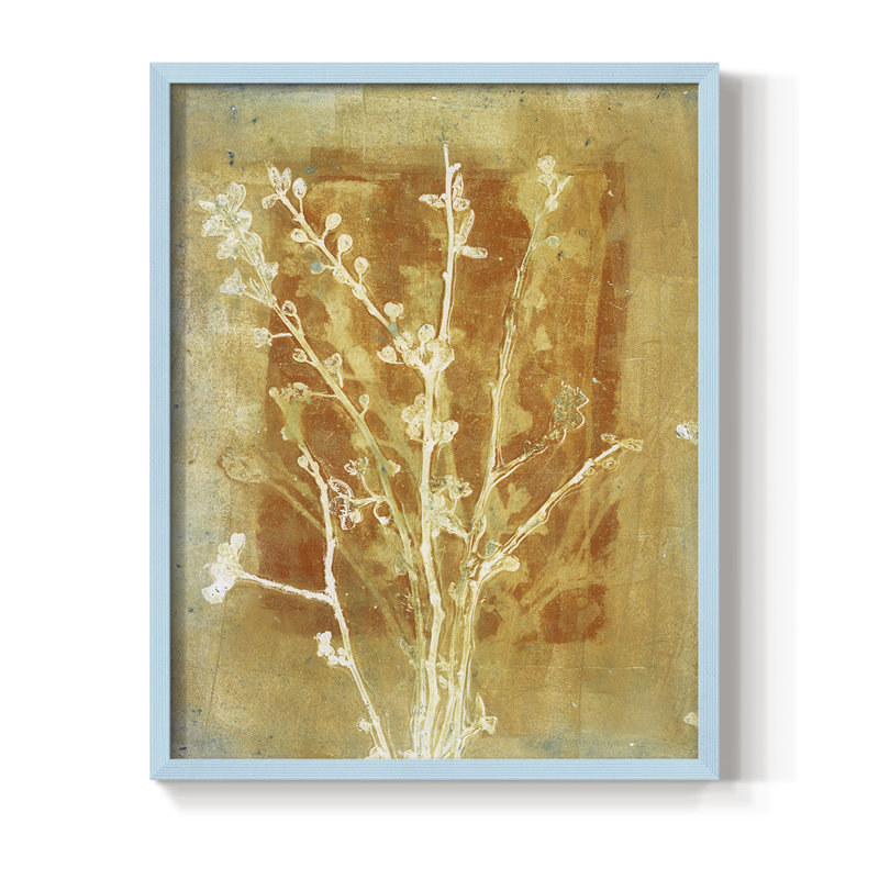 «Pursuit of Happiness», reproduction encadrée - bois massif, Bleu, H 10 po x l 8 po