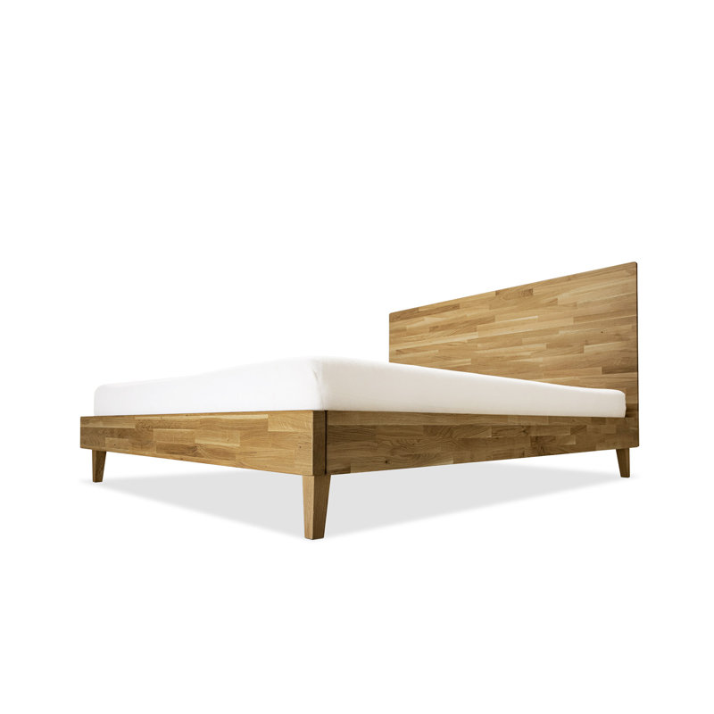 Upholstered Bed, 160 x 200 cm, rustic oak