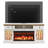 70" Farmhouse Fireplace Tv Stand For Tvs Up To 80", Entertainment Center With 36" 3-side Glass Electric Fireplace With Open Shelf And Cabinet, Tv Console For Living Room, Antique White-1227444173