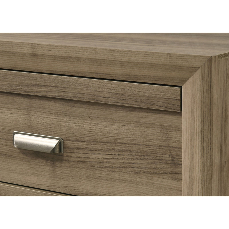 Table de chevet avec deux tiroirs de style contemporain