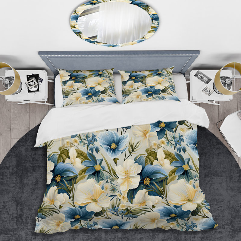 Literie Coastal Elegance III, Housse de couette pour très grand lit et 2 très