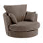 Moana Upholstered Corduroy Swivel Barrel Chair-39703150