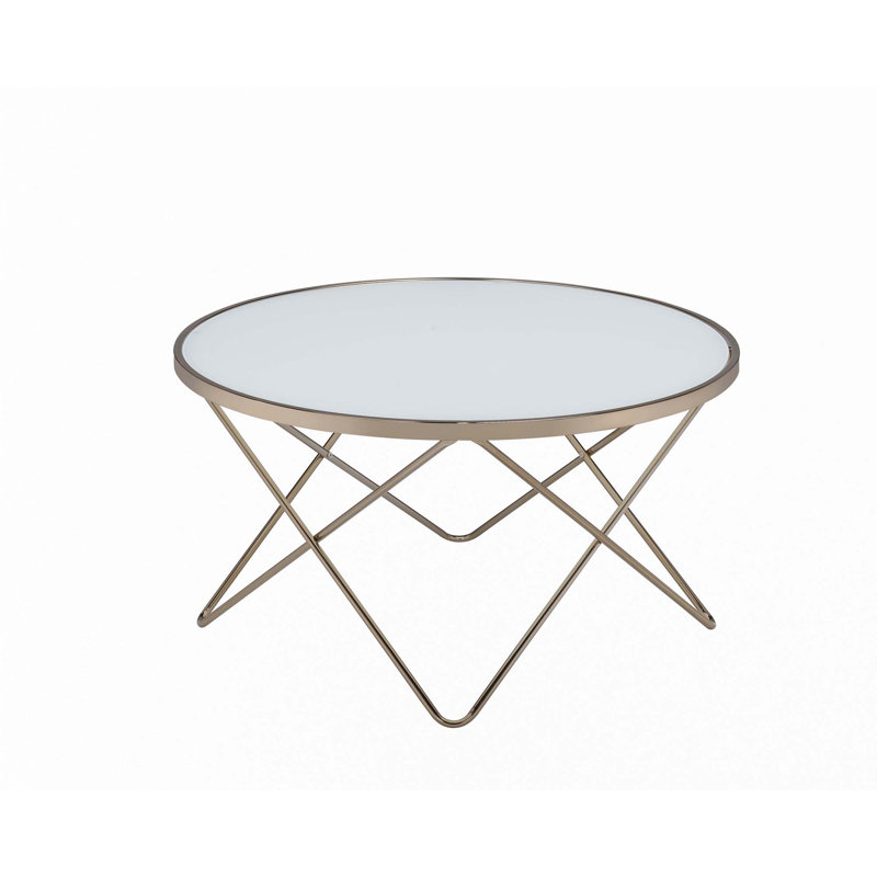 Coffee Table, White 2, Champagne