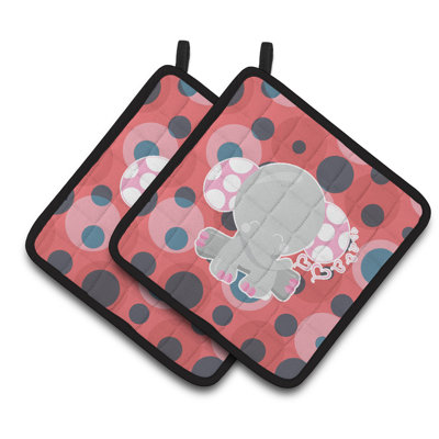 Cuisinier poignée coussin éléphant de trésors de caroline