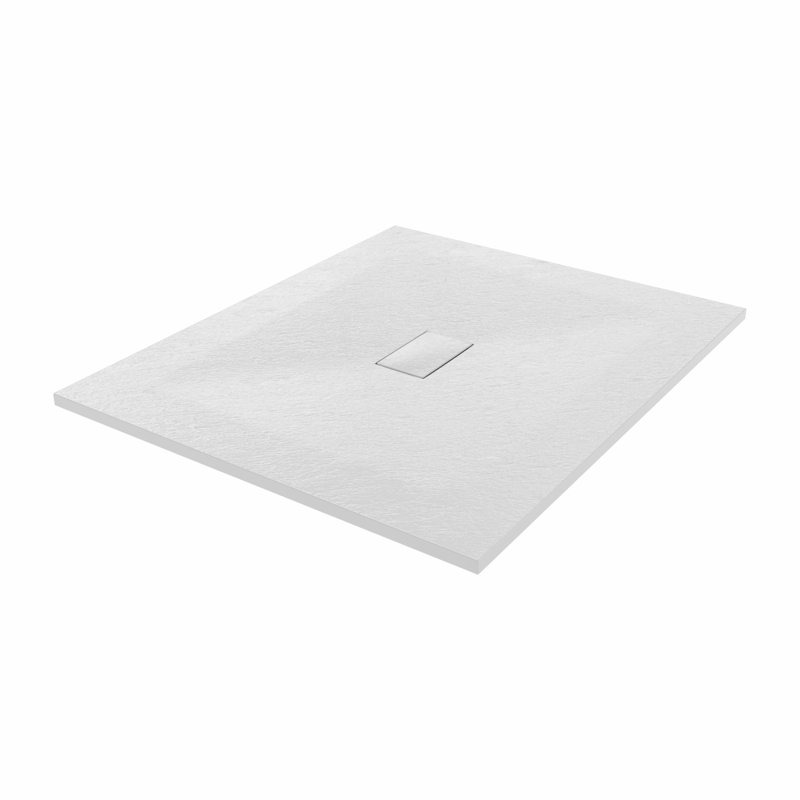 Bozidar W 32mm D Rectangle Shower Tray, 120cm H x 100cm W x 3.2cm D, White