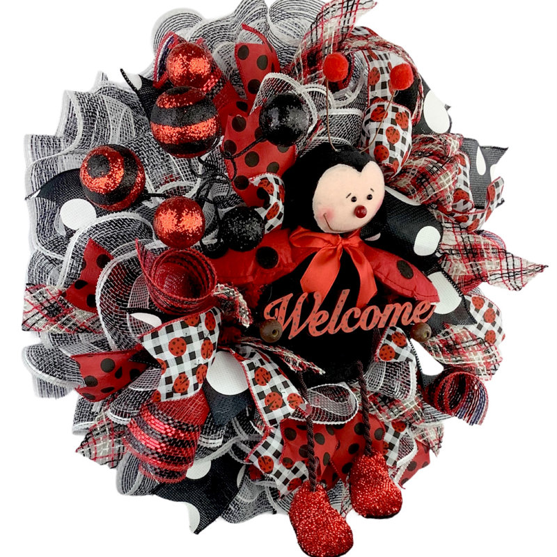 Couronne de coccinelle 17 po