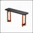 59'' Rustic Country-Style Console Table With Unique Spherical Legs, Perfect For Narrow Hallways And Living Rooms