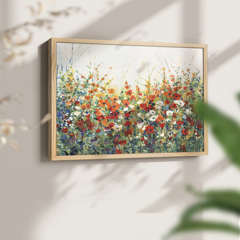 «Garden in Bloom I», reproduction encadrée, H 8 po x l 10 po, Naturel