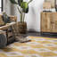 Tapis géométrique en jute / coton tressé à la main blanc / brun-797406835