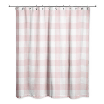 Hanka Plaid Single Shower Curtain