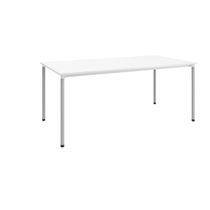 Bureau Spright, Blanc / argenté, H 29 po x l 60 po x P 30 po