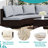 Tyrza Wood 8 - Person Modular Patio Conversation Set with Cushions-1407611415