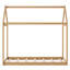 Lit simple en bois