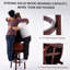 Tabourets de bar en bois avec dessus de vache, chaise pivotante à 360 degrés-1430295857-1430295862