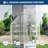 Silver 6x4 Ft Heavy-Duty Walk-in Polycarbonate Greenhouse with Aluminum Frame, Roof Vent and Enhanced Ventilation for Outdoor Garden Plants-124938931