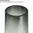 Obsidian Mist 11" Modern Black Glass Vase-1920637505