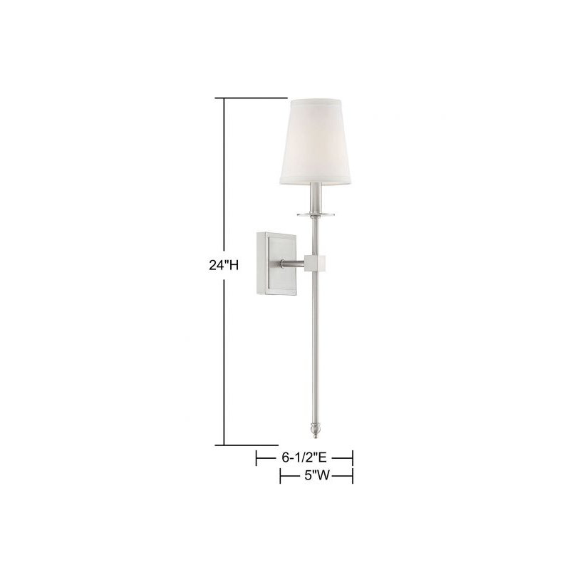 Barrett 1 - Light Dimmable Wallchiere in Satin Nickel, Satin Nickel