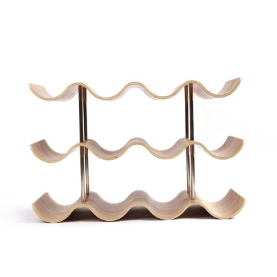 Chidera 12 Bottle Tabletop Wine Bottle Rack Brown