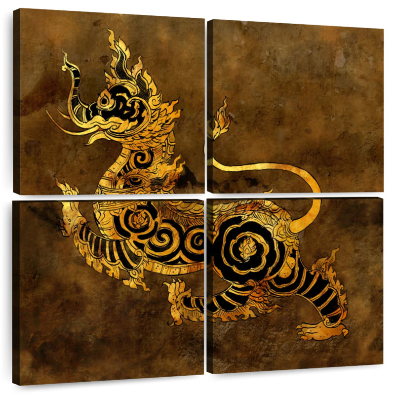 Keiri Grunge Singha Lion, 57" H x 57" W
