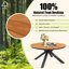 Outdoor Aluminum  / Teak Round Dining Set-1686071700-1686071707