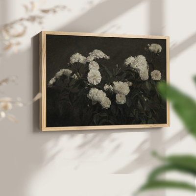 Motif floral rétro - XL - reproduction encadrée