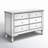 Caila 48" W Mirrored 6-Drawer Double Dresser-456840395