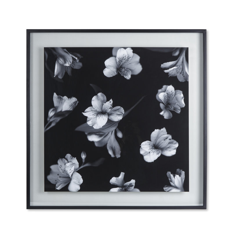 Black And White Flowers Print