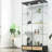 Quick - Assembly Antique Cabinet, 2 Door 4 Shelf Glass Display, Black And Natural, 13 Colour Led Lighting, , Small Space , Bedroom Tempered Bookshelf With Storage, Flexible Mobility, Multifunctional-1305978611