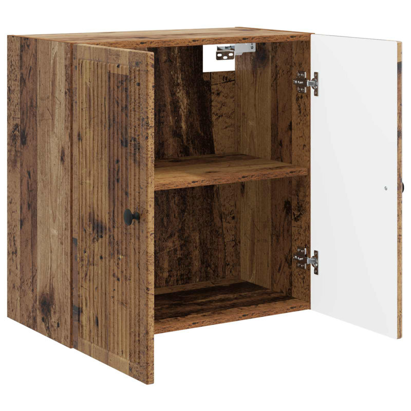 2 -Door Rectangle Accent Cabinet, Old Wood