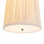 15" Wide Channell Tapered & Pleated Pendant