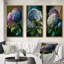 «Hydrangea Bouquet Retro Illustration», 3 pièces-1448343686-1448343687