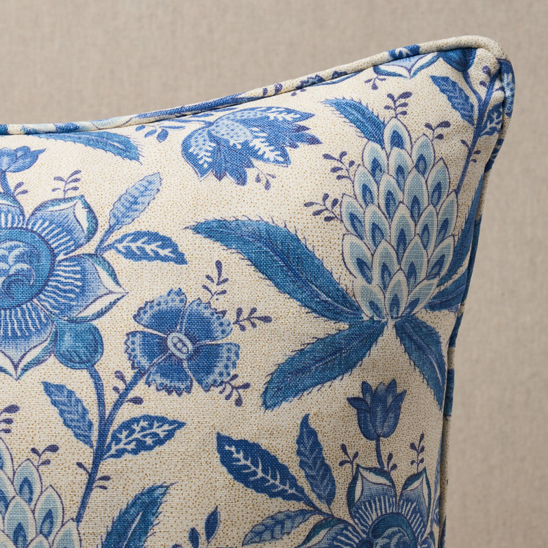 Lafayette Botanical Pillow, Cornflower