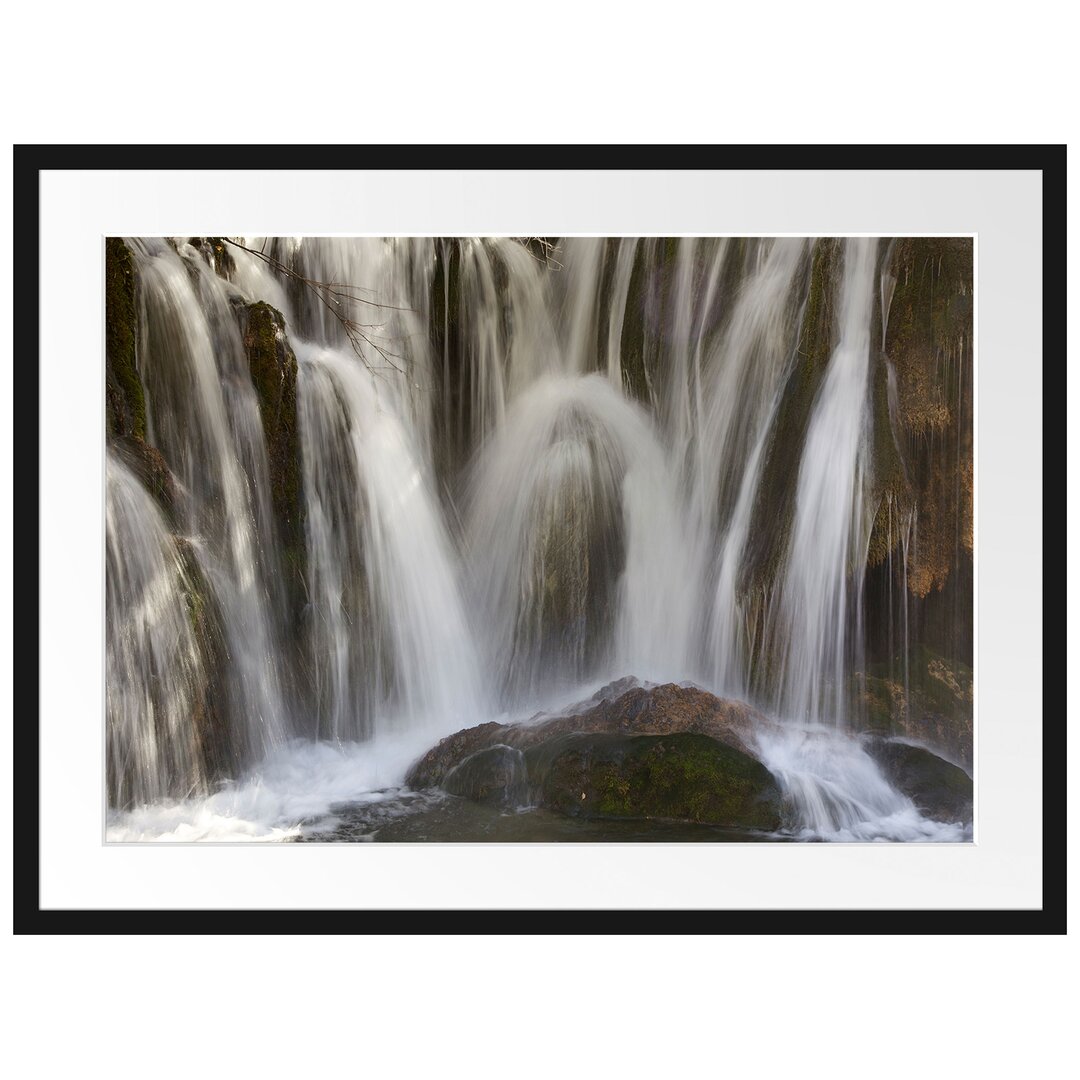 Kleiner Wasserfall Gerahmter Fotokunstdruck Poster