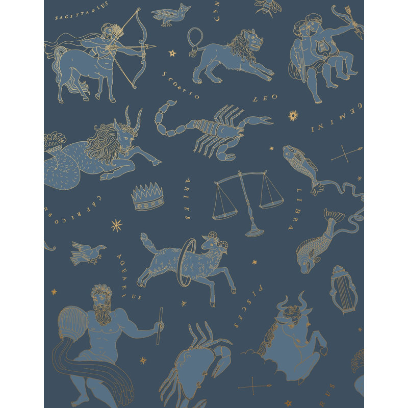 In the Stars Wallpaper | Traditional / Roll - 27" x 30', Midnight