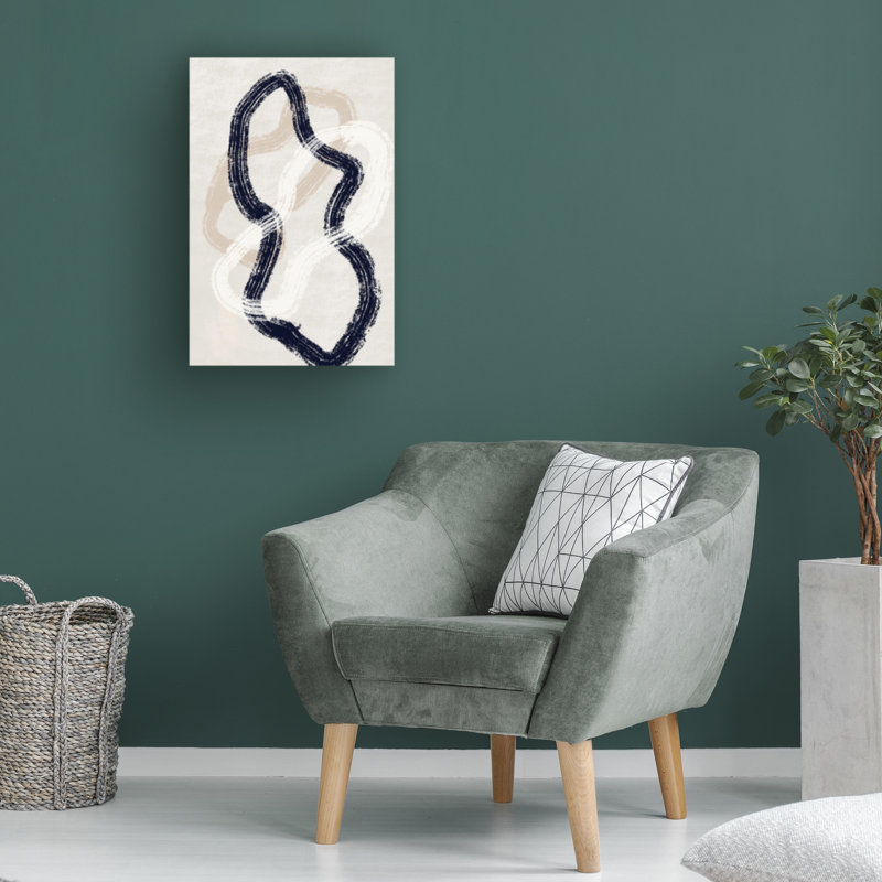 Art sur toile Lignes bolines Anne-Marie Volfova, H 12 po x l 19 po