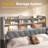 Maxlead 1000 lbs Heavy Duty Queen Size Modern Metal Wood Platform Bed Frame with Storage Drawers 3-Layer Headboard Storage System, 2 Underbed Drawers, Built-in Charging Ports Gray-1108026824