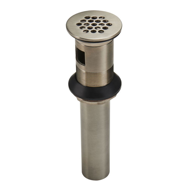 Grille avec trop-plein Ashfield, Nickel satiné